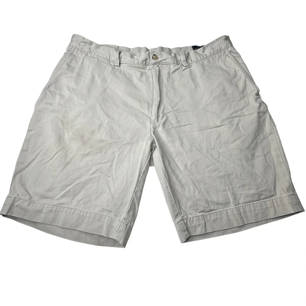 Polo Ralph‎ Lauren Chino Shorts Men's 38 Oatmeal Coin Pocket Classic Fit Preppy